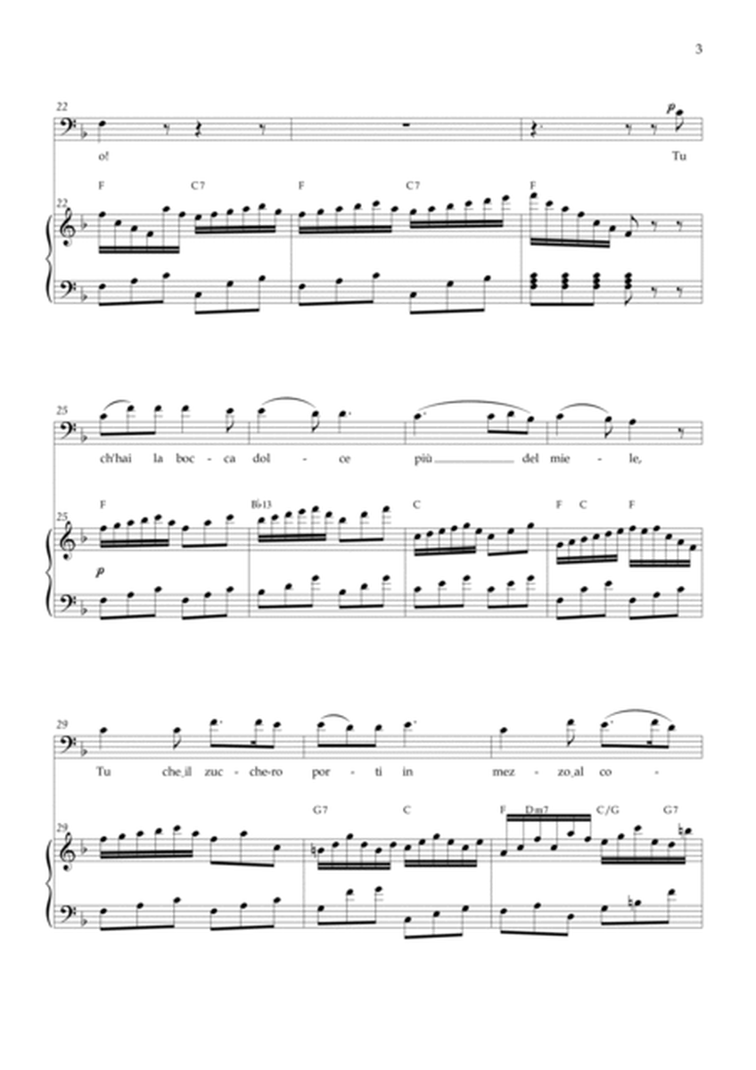 Deh vieni alla finestra (Don Giovanni) Mozart - F Major Chords (BARITONE) image number null