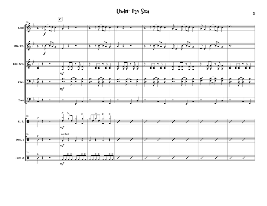 Under The Sea Steel Drum Band scores gallery preview page 5