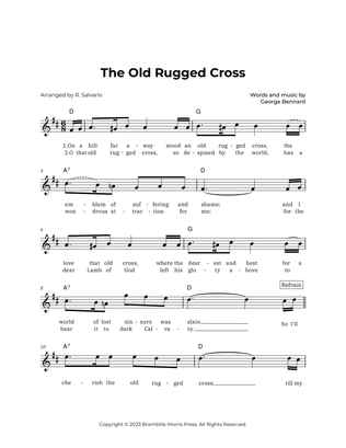 The Old Rugged Cross (Key of D Major)
