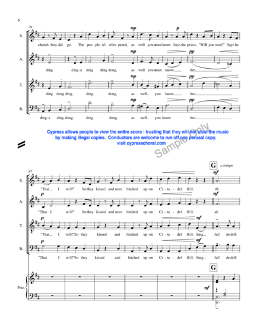 Citadel Hill 4-Part scores gallery preview page 8