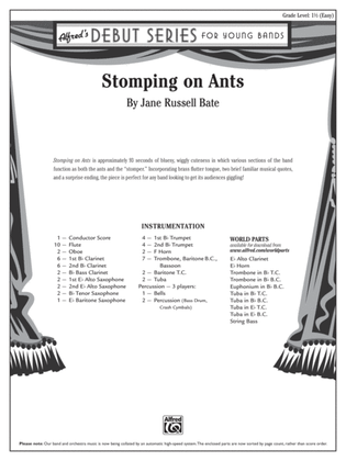 Book cover for Stomping on Ants: Score
