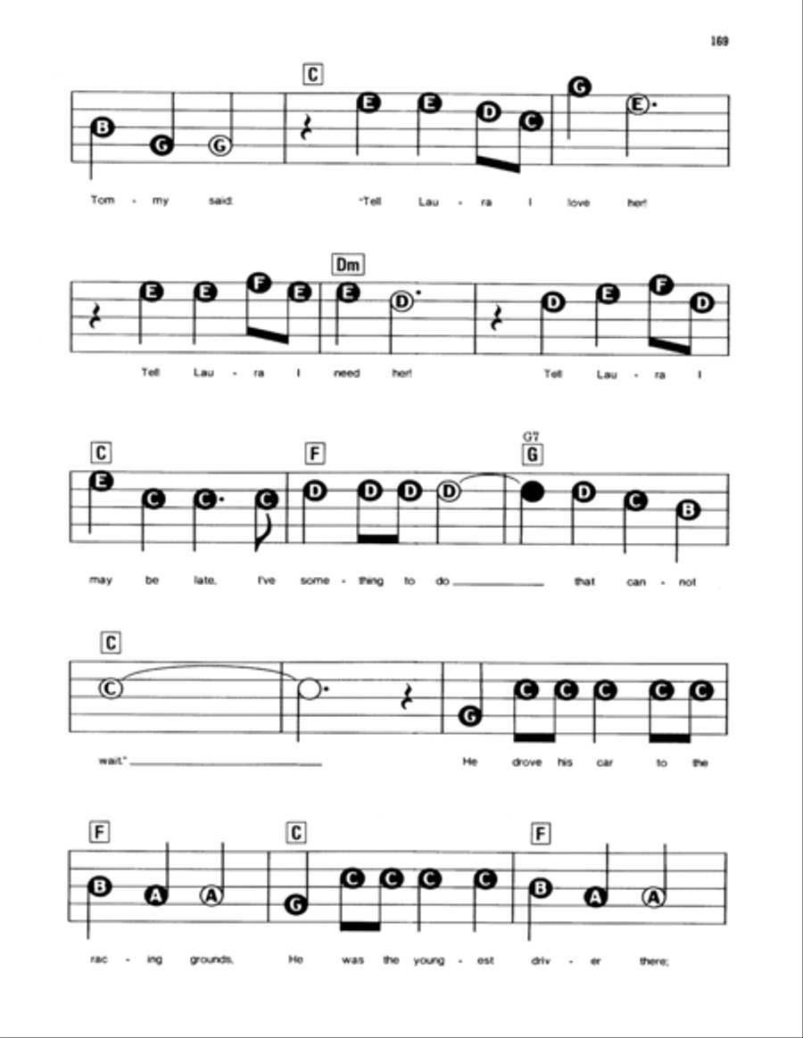 Tell Laura I Love Her Electronic Keyboard scores gallery preview page 2