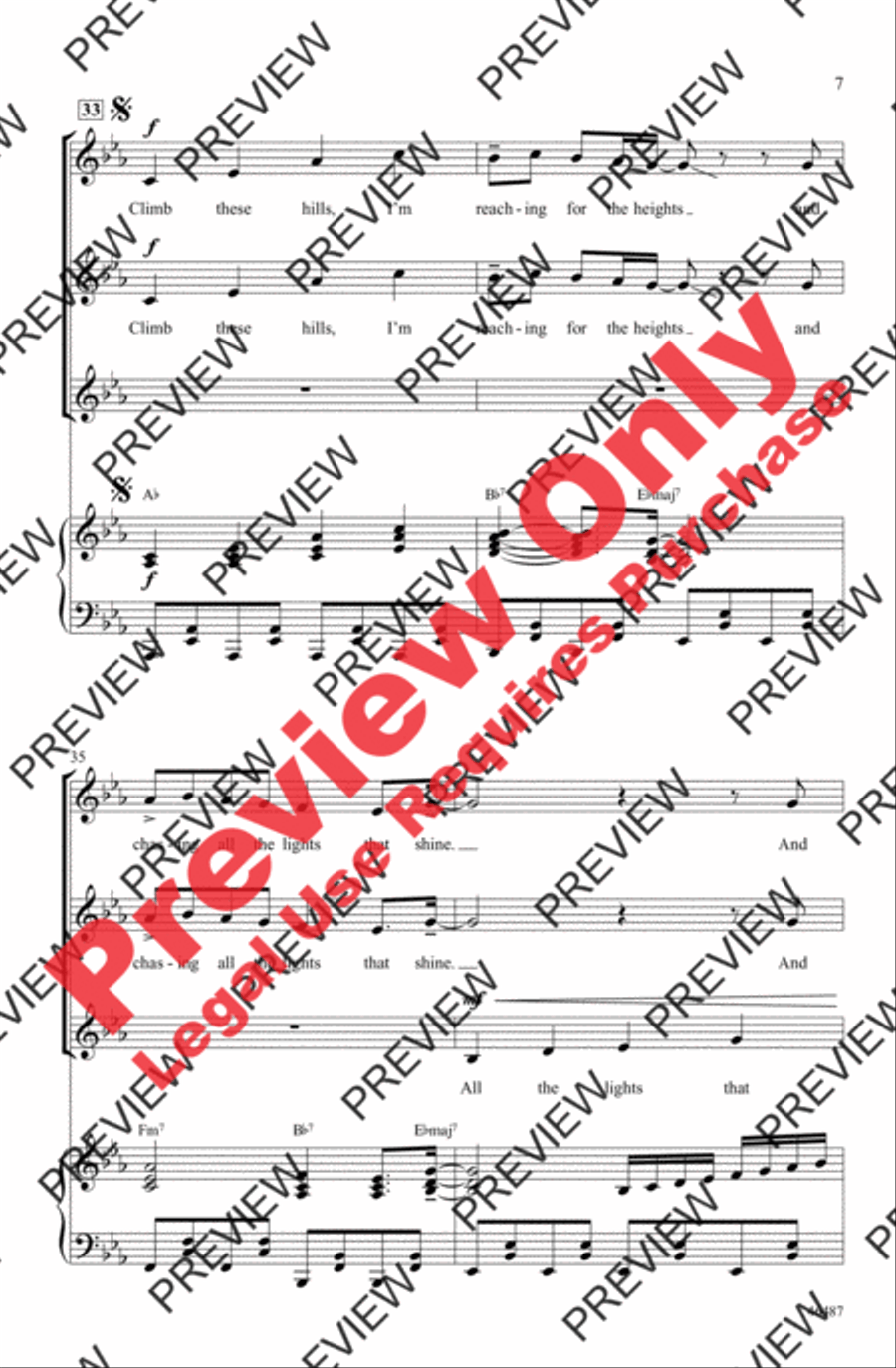 Another Day of Sun Another Day of Sun Women's Choir scores gallery preview page 7