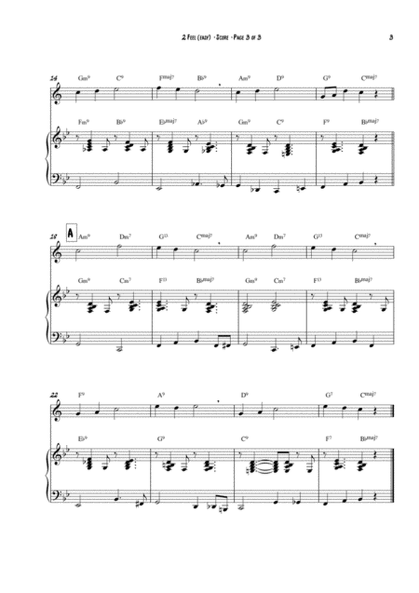 "2 Feel" - easy version arranged for clarinet and piano image number null