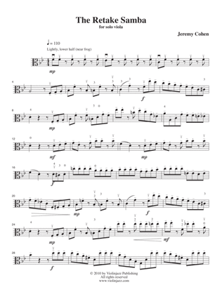 Retake Samba (solo viola)