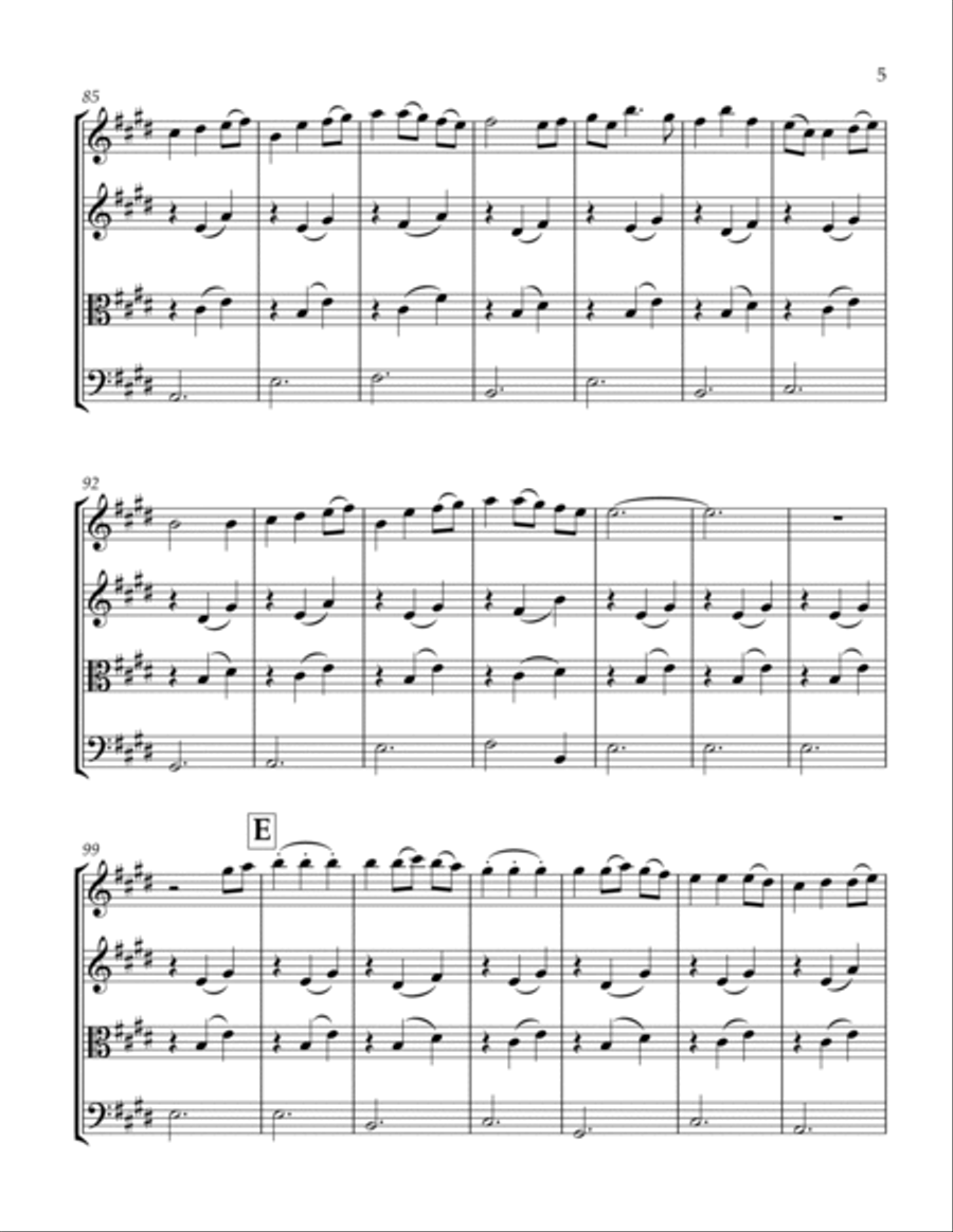 Itsumo Nandodemo (always With Me) String Quartet scores gallery preview page 6