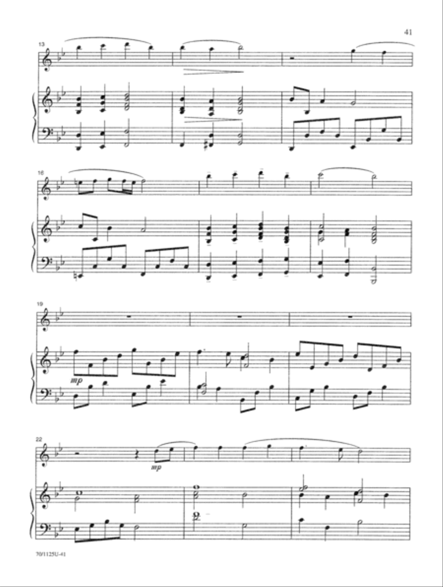 Contemporary Hymn Settings for Flute and Piano Flute Solo scores gallery preview page 23