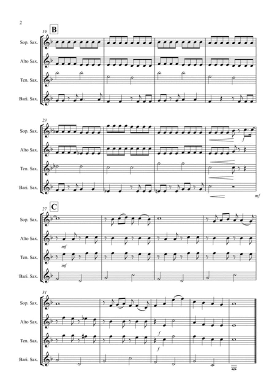 Blue Moon Woodwind Quartet scores gallery preview page 2