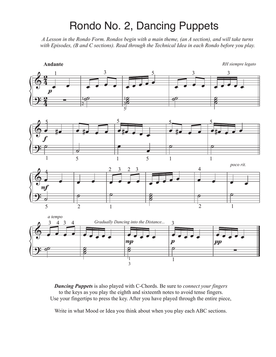 10 Rondos for the Beginner Pianist Piano Method scores gallery preview page 5