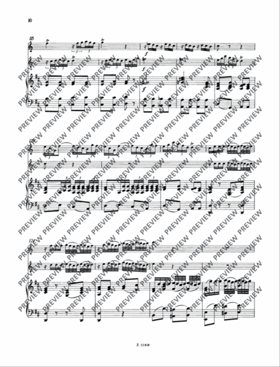 Concertino D major Piano scores gallery preview page 11