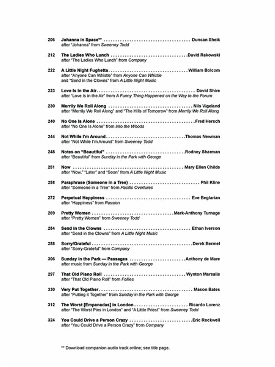Liaisons - Re-imagining Sondheim from the Piano Piano Solo scores gallery preview page 3
