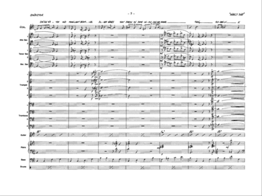 And the Angels Sing: Score Jazz Ensemble scores gallery preview page 5