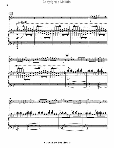 Concerto for Horn (piano reduction)