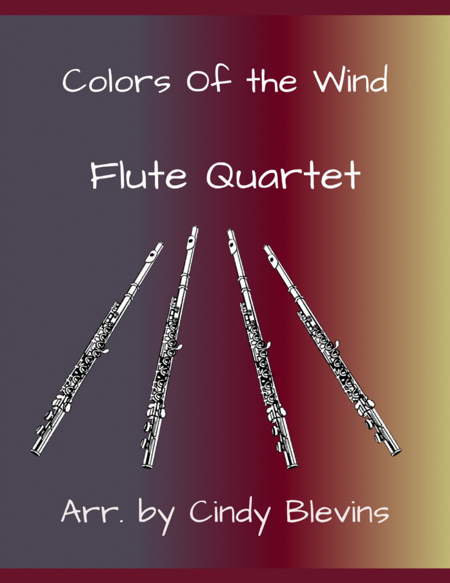 Colors Of The Wind Colors Of The Wind Flute Quartet scores gallery preview page 1