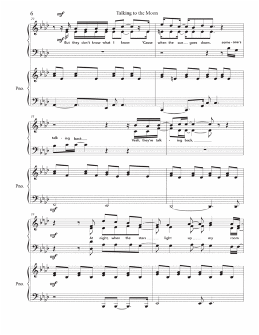 Talking To The Moon 3-Part scores gallery preview page 6