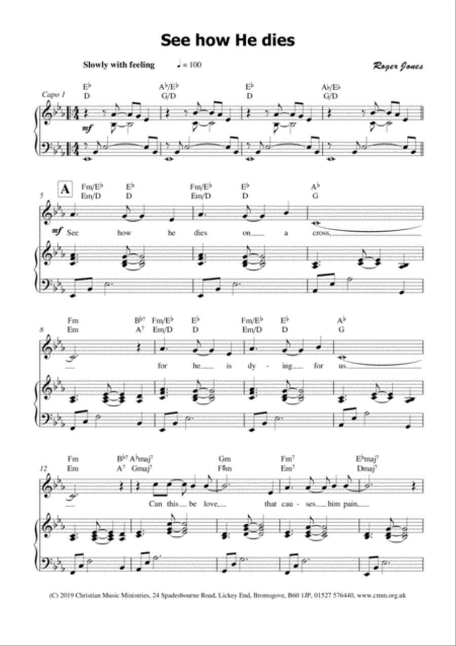 See how he dies on a cross Voice scores gallery preview page 2