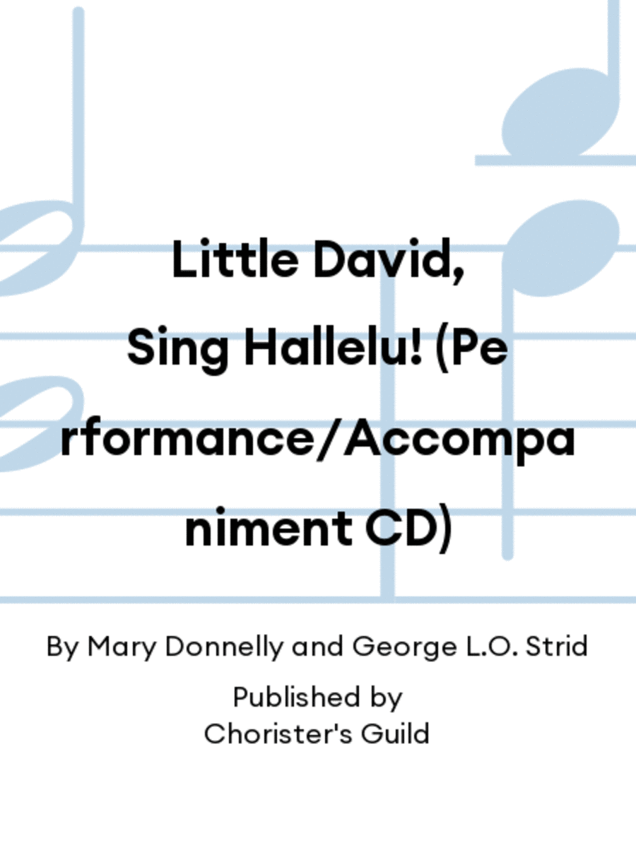 Little David, Sing Hallelu! - Demo/Accompaniment Recording Accompaniment CD scores gallery preview page 1