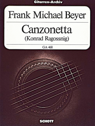 Book cover for Canzonetta (1979)