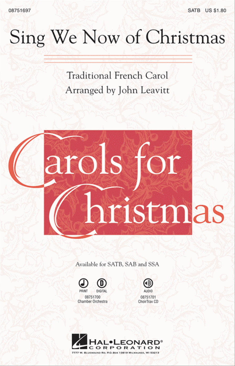 Sing We Now of Christmas Sing We Now of Christmas 4-Part scores gallery preview page 1
