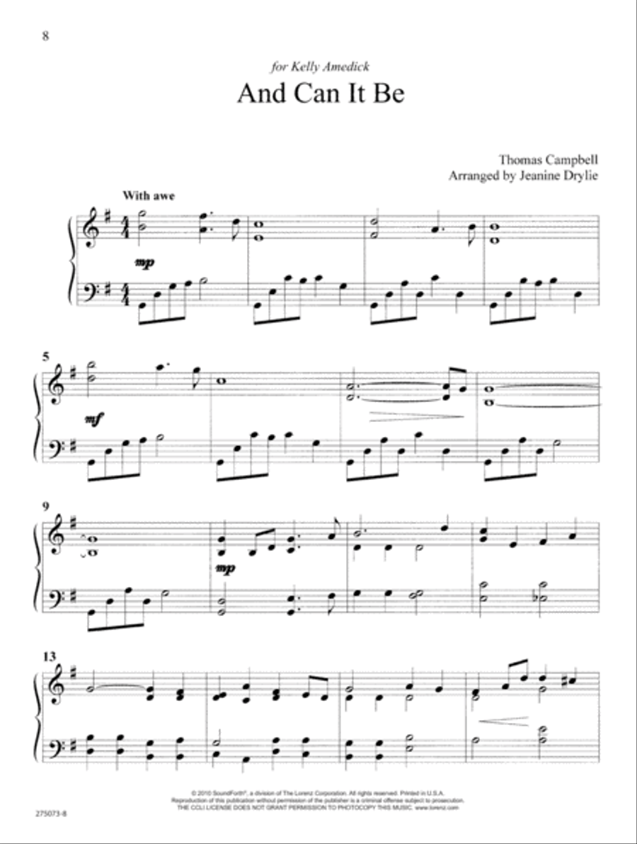 May Jesus Christ Be Praised Piano Solo scores gallery preview page 4