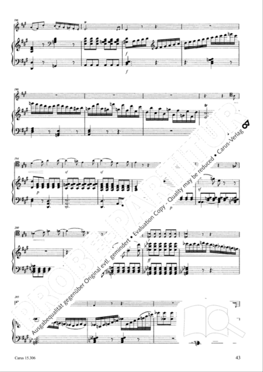 Grand Duo fur Violoncello und Klavier String Duet scores gallery preview page 44