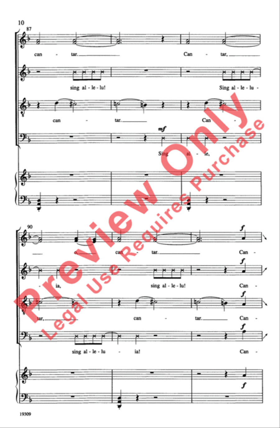 ¡Cantar! (Sing!) 4-Part scores gallery preview page 10