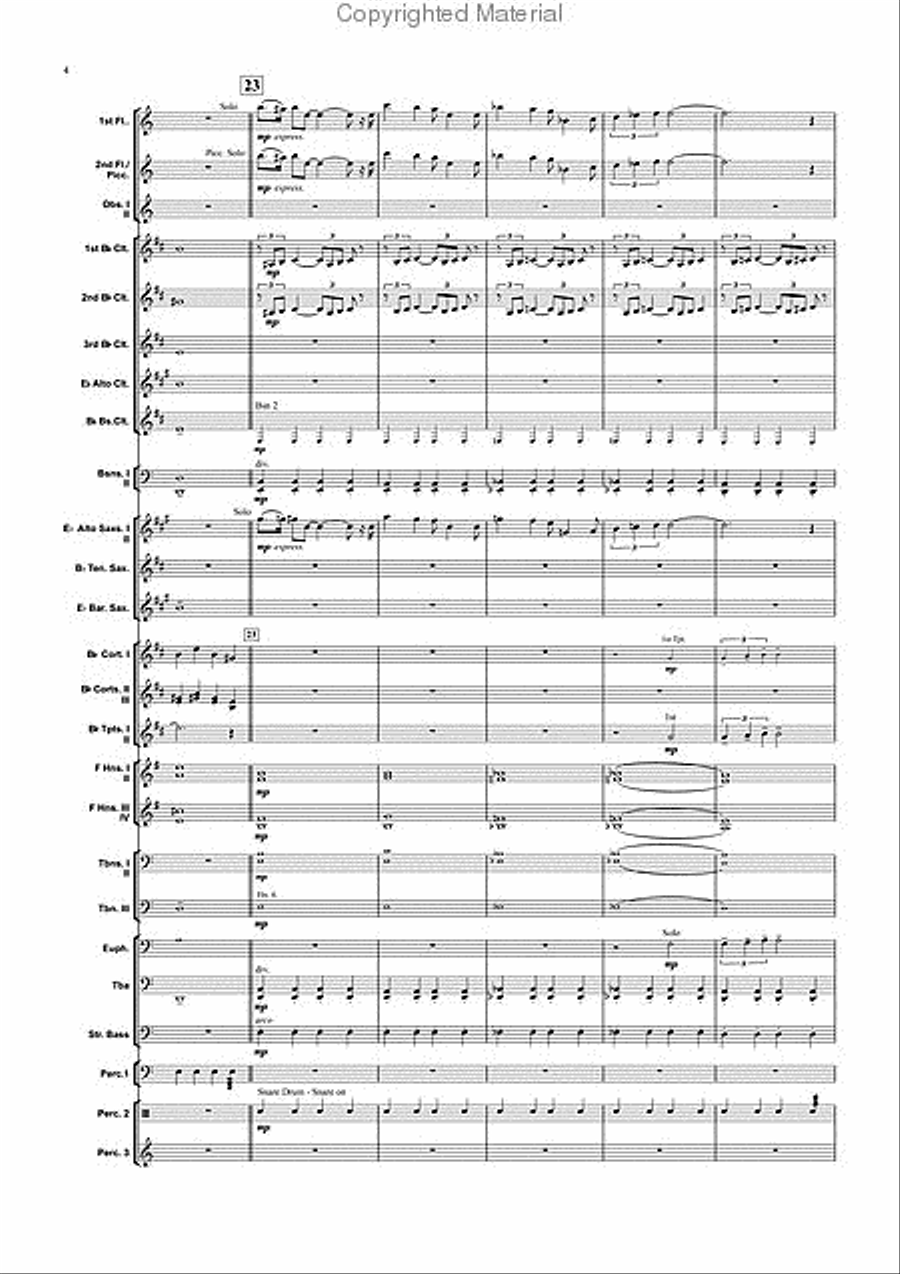 Song of Socialism from 'In the Red' Concert Band scores gallery preview page 5