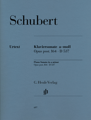 Book cover for Piano Sonata A Minor Op. Posth. 164 D 537