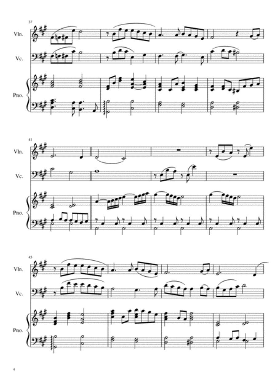 Cinema Paradiso Piano Trio scores gallery preview page 4