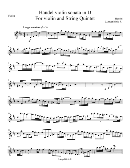 violin sonata in D