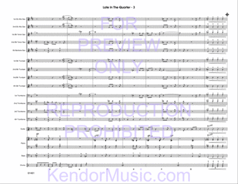 Late In The Quarter Late In The Quarter Jazz Ensemble scores gallery preview page 5