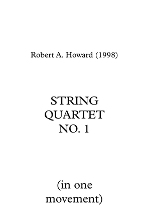 String Quartet No. 1 - Score Only