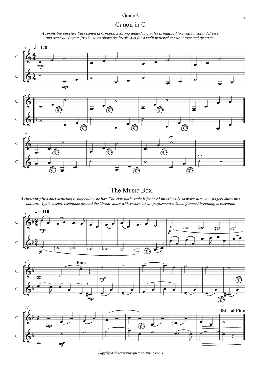 40 Graded Clarinet Duets (Grades 1-5) Clarinet Duet scores gallery preview page 6