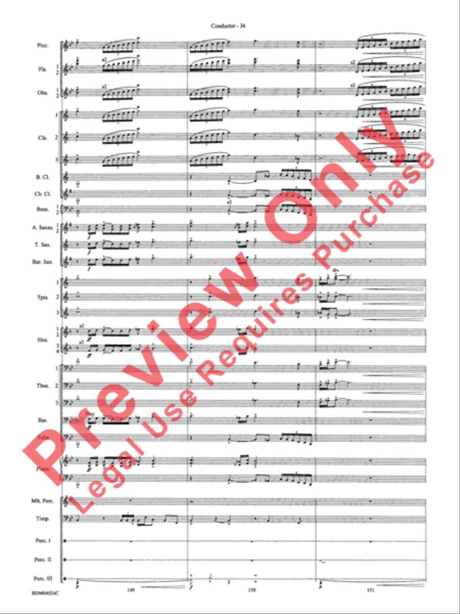 Ithaca (from The Odyssey (Symphony No. 2)) Concert Band scores gallery preview page 38