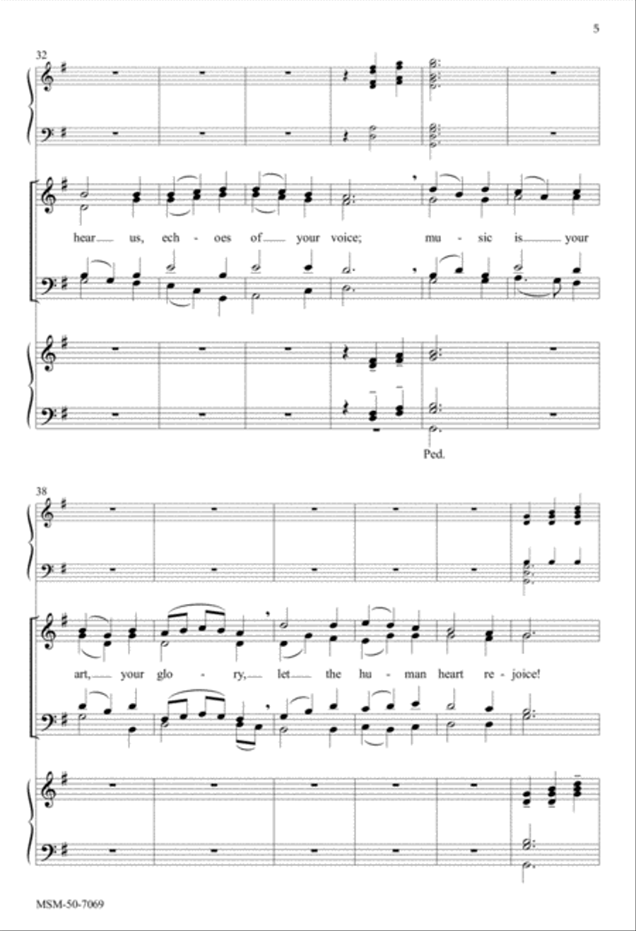 For the Music of Creation SSATB scores gallery preview page 5