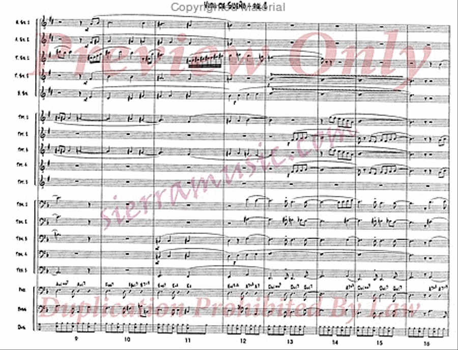 Vida De Sueno Vida De Sueno Big Band scores gallery preview page 3