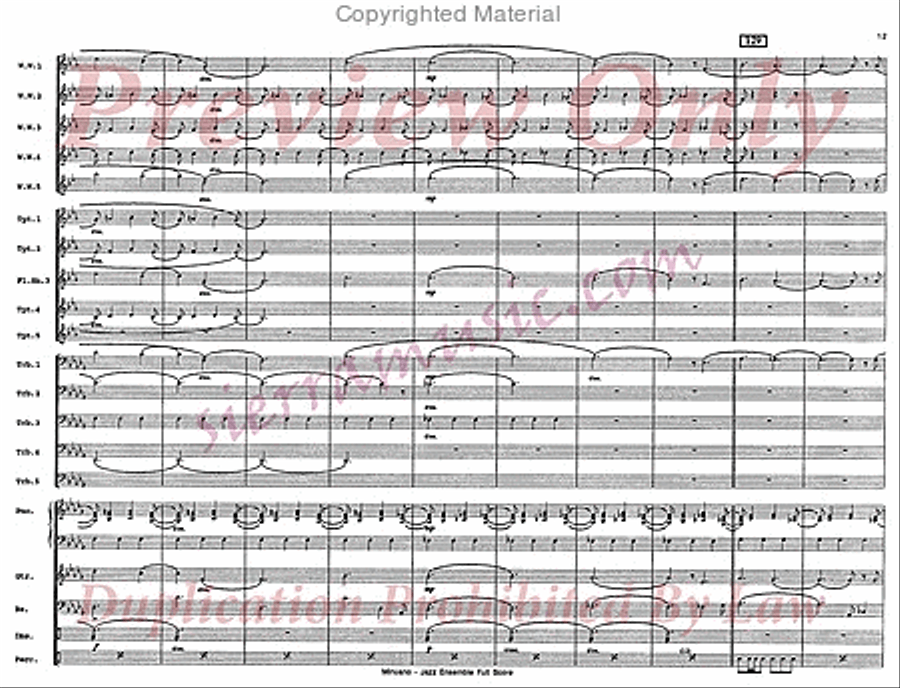 Minuano (six eight) Big Band scores gallery preview page 14