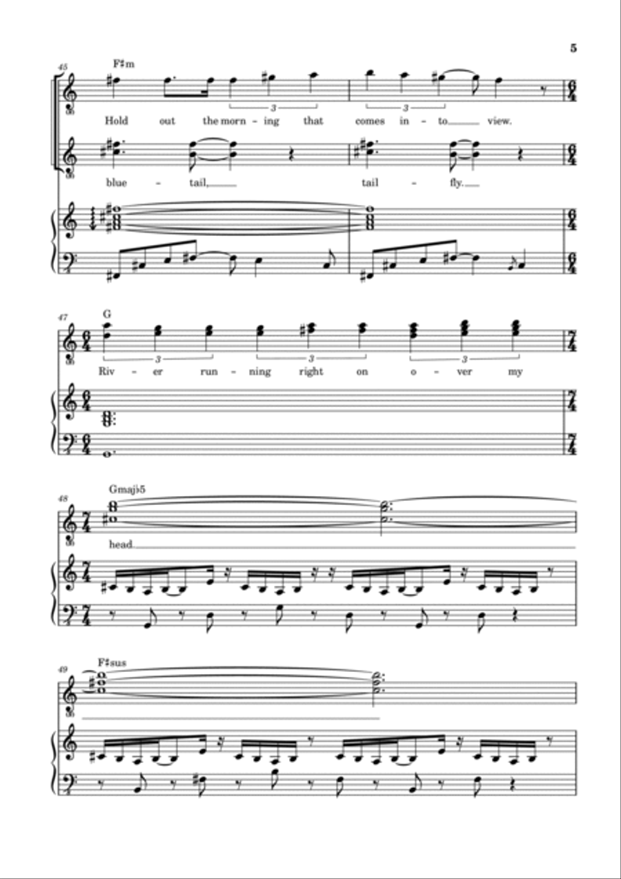 Siberian Khatru Piano, Vocal, Guitar scores gallery preview page 6