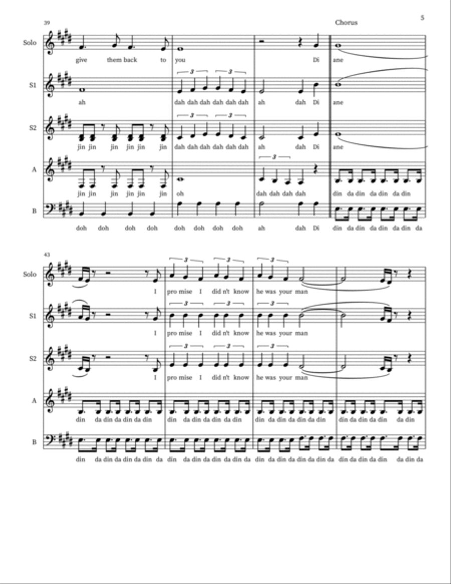 Diane 4-Part scores gallery preview page 5