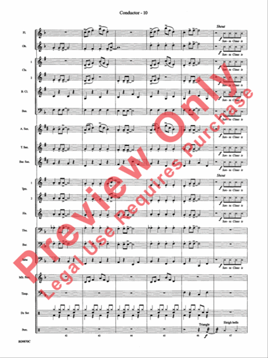 Christmas a la Big Band Christmas a la Big Band Concert Band scores gallery preview page 13