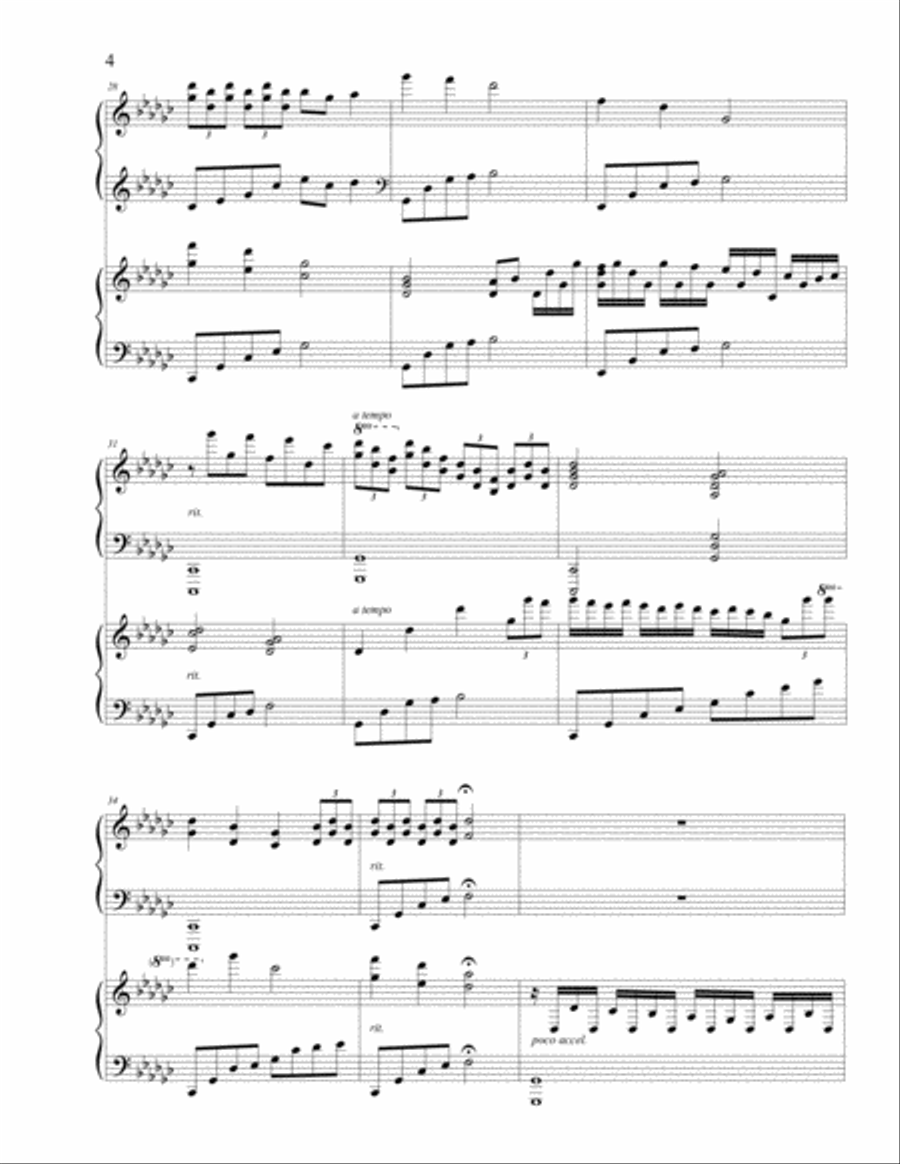 Between the Lakes - Piano duo (2 pianos, 4 hands) Piano Duet scores gallery preview page 4