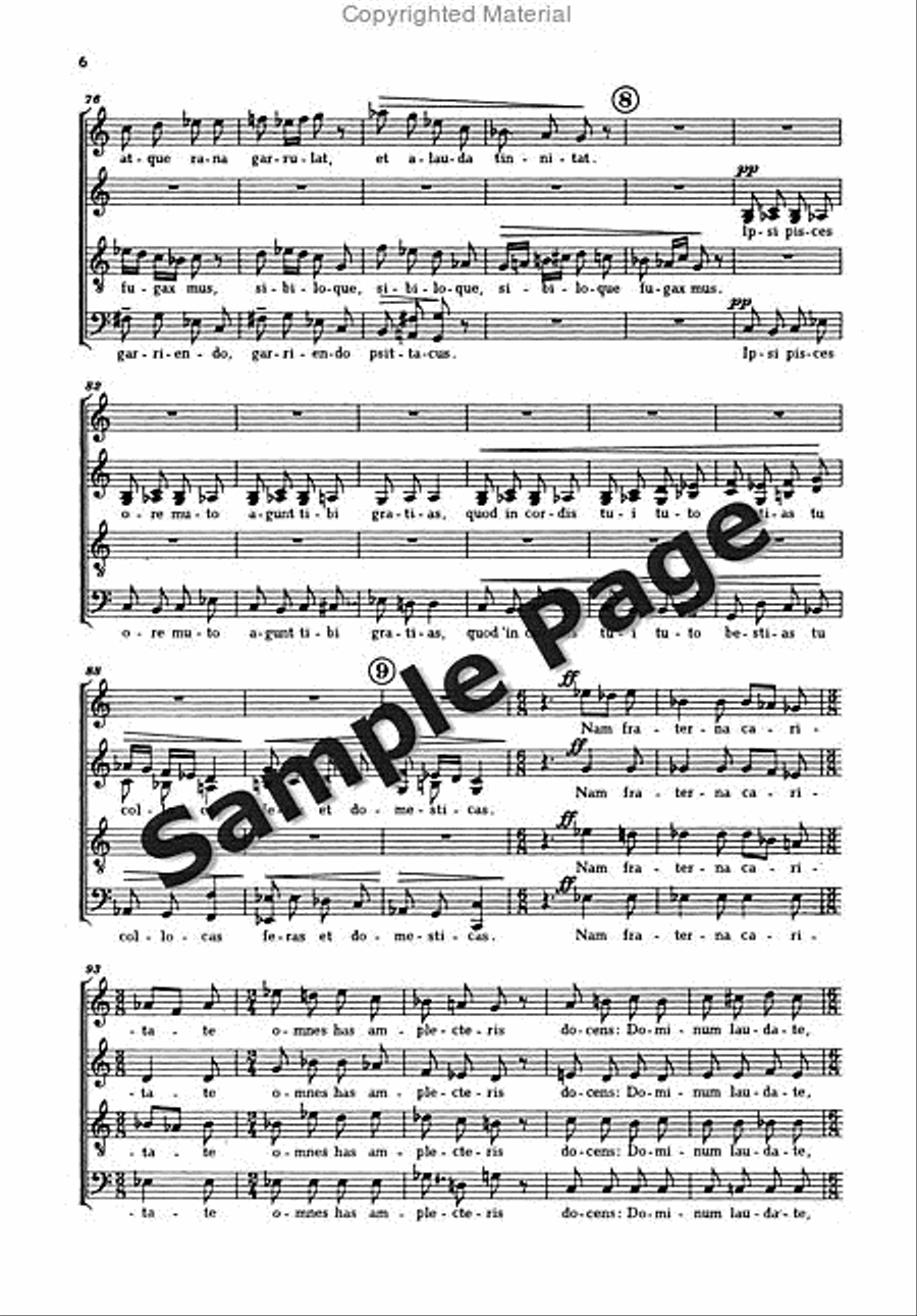 Laudes Francisci Laudes Francisci 4-Part scores gallery preview page 8