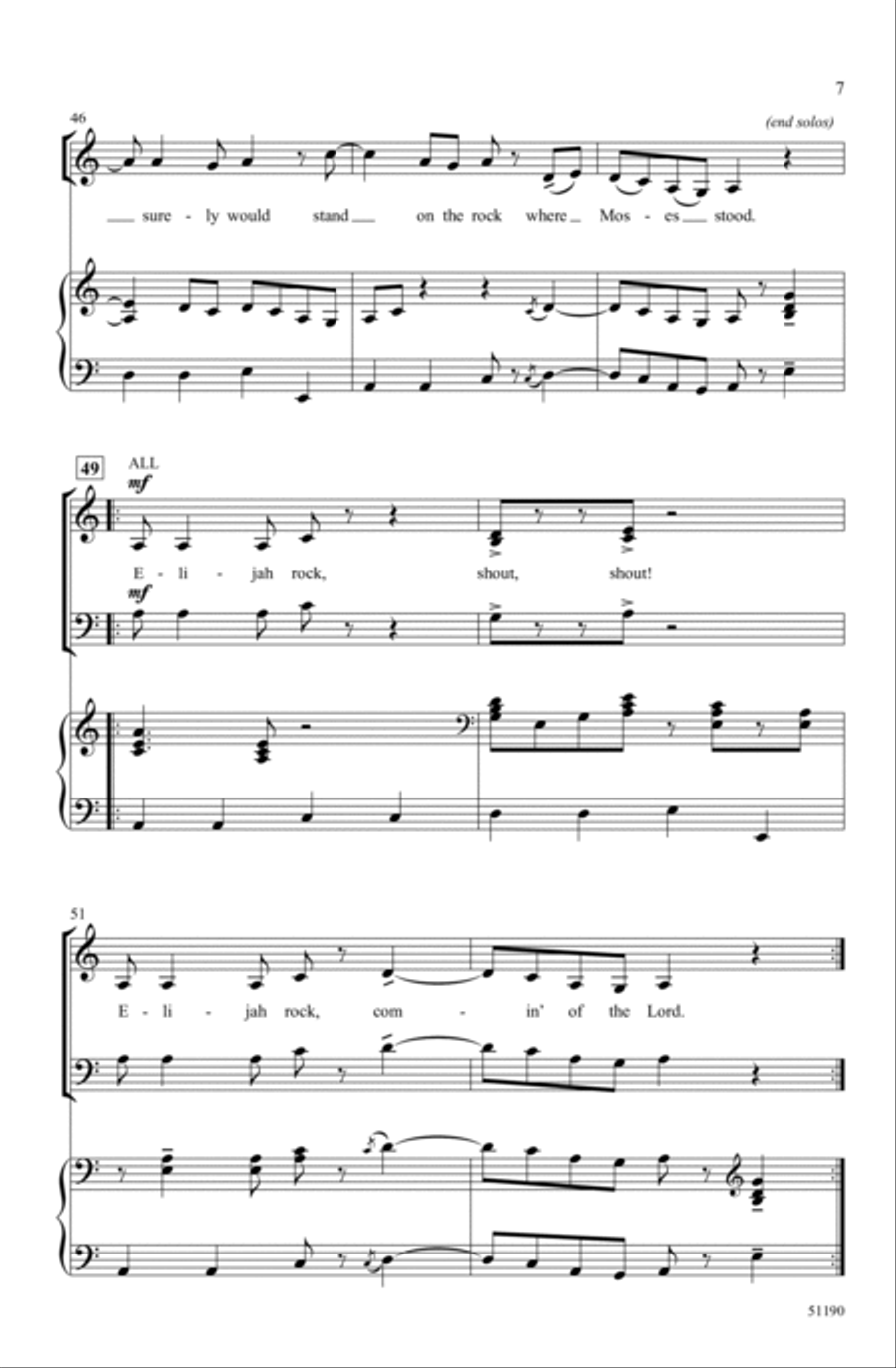 Elijah Rock Choir scores gallery preview page 6