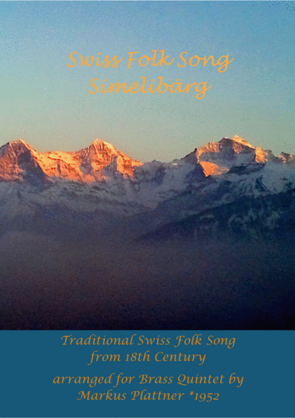 Swiss Folk Song - Simelibärg image number null