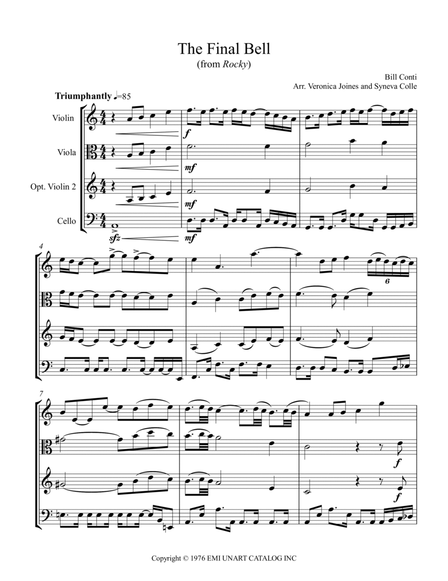The Final Bell String Trio scores gallery preview page 1
