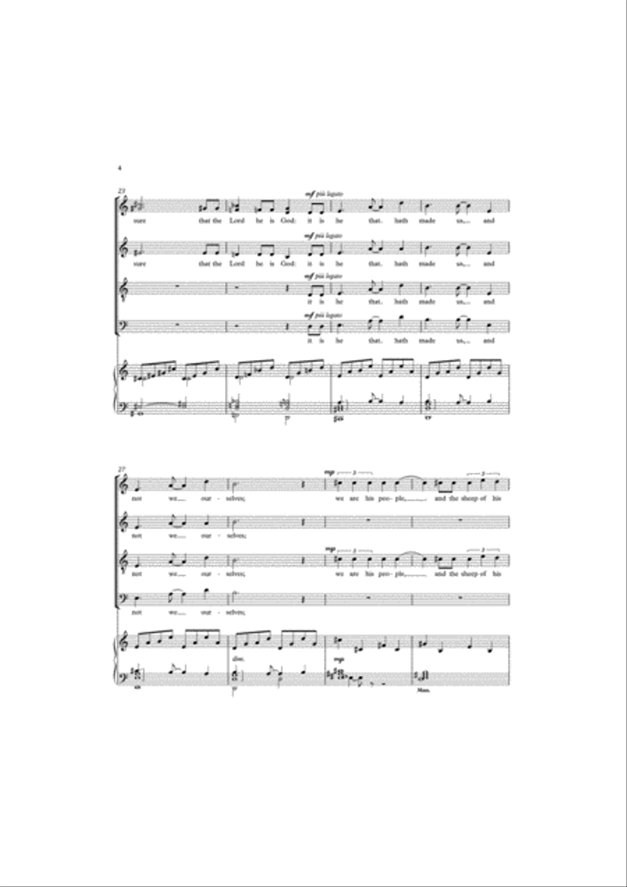 Wells Jubilate 4-Part scores gallery preview page 4