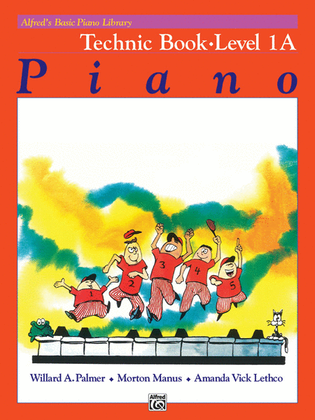 Book cover for Alfred's Basic Piano Course Technic, Level 1A