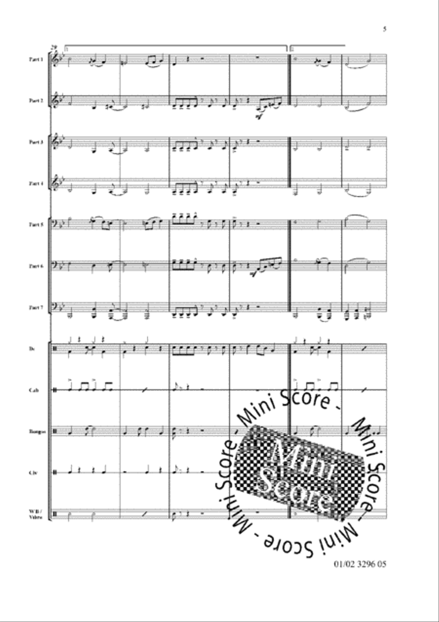 Bossa Nova Breakout! Bossa Nova Breakout! Fanfare Band scores gallery preview page 9