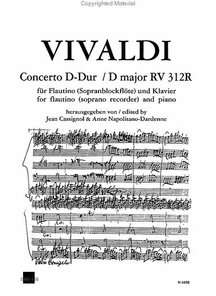 Concerto in D Major RV 312R