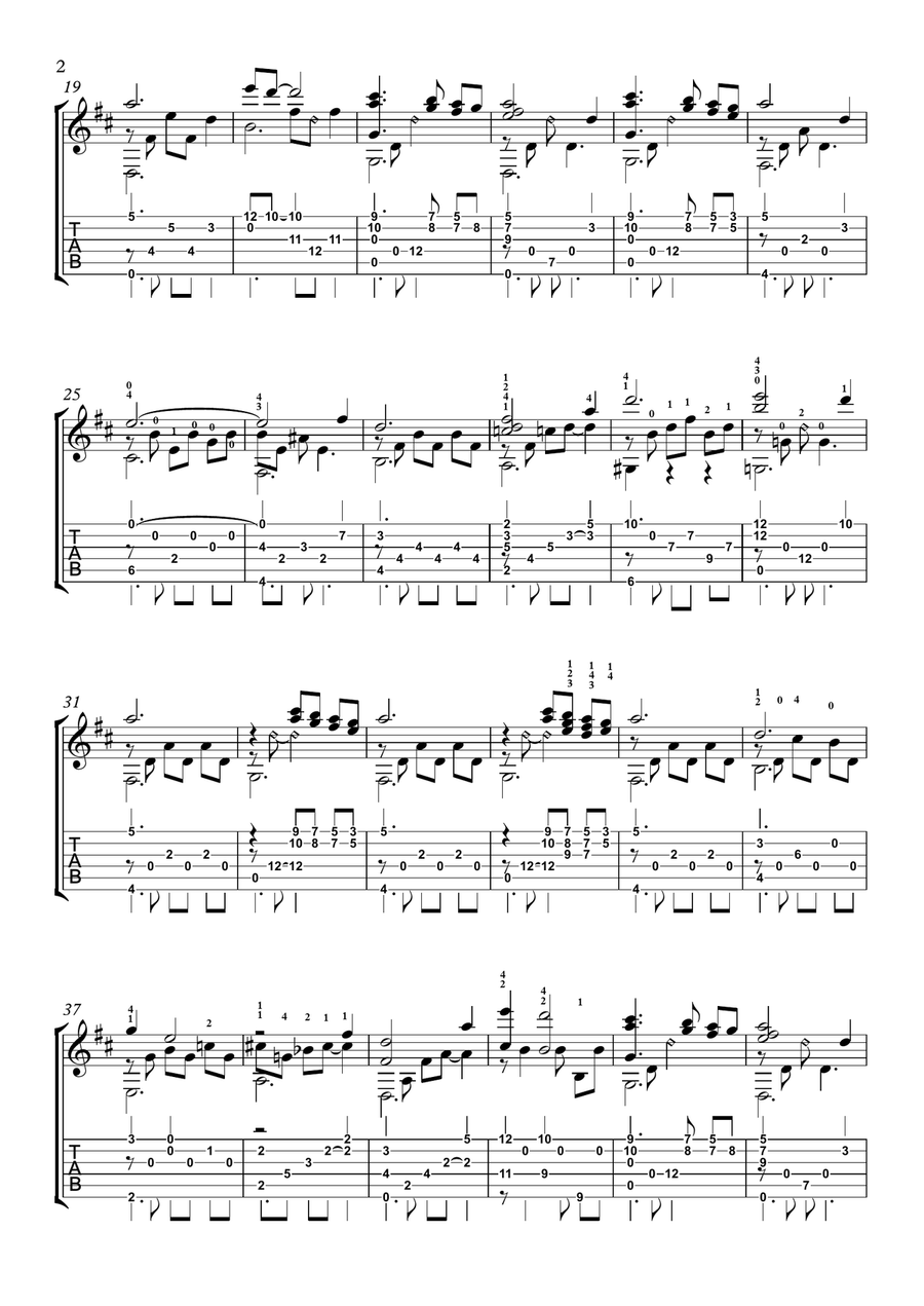 Moon River Electric Guitar scores gallery preview page 2